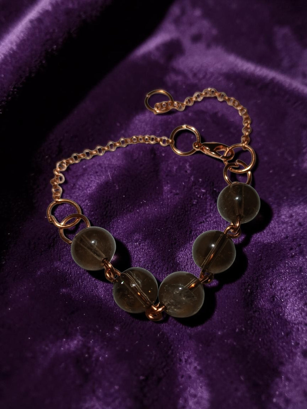 Copper Wire Butterfly Jewelry Set – Smoky Quartz & Agate
